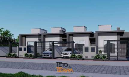 Casa á venda com 58m² possuindo dois dormitórios sendo 1 suíte no bairro Areias
