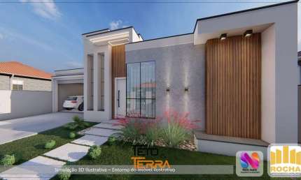 Casa á venda no Bosque da Mata com 3 dormitórios possuindo 155m²
