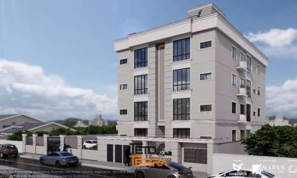 Apartamento no bairro Areias em Tijucas com 53m², 2 dormitórios, 1 suíte
