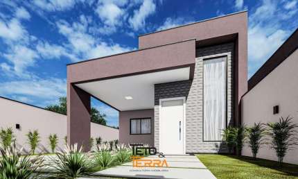 Casa á venda no Bosque da Mata com 80m², 2 dormitórios, 1 suíte, c/ passagem