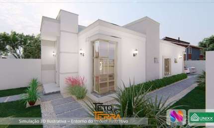 Linda Casa á Venda 74m², 3 dormitórios sendo 1 suíte, no Centro em Canelinha SC