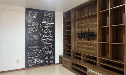 Apartamento  semi mobiliado . Condomínio Solar dos Franceses