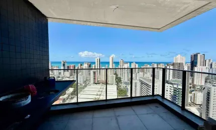 Novíssimo apartamento com 3 suítes, sendo uma master; varanda gourmet, lavabo e duas vagas de garag
