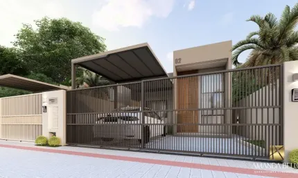 Casa com uma suíte mais dois dormitórios, excelente padrão de acabamento!