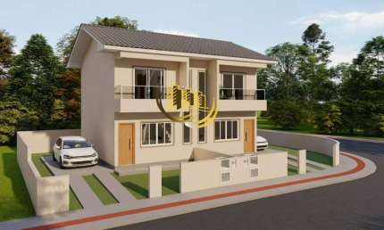 Sobrado à venda, no Bairro Bela Vista, Palhoça-SC, com 2 quartos, sendo , com 2 vagas