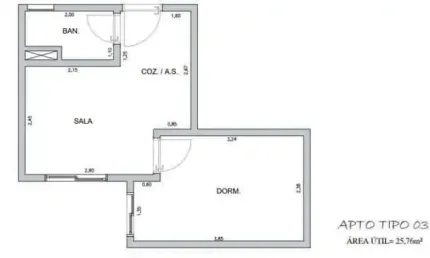 Apartamento com 1 quarto, Vila Alpina, São Paulo - R$ 218 mil, Cod: 8291