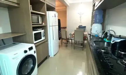Apartamento 1 suíte + 1 dormitório, semi-mobiliado no perequê