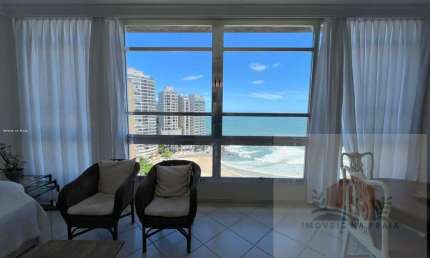 Apto com 3 dormitórios vista mar 1 vaga na Pitangueiras