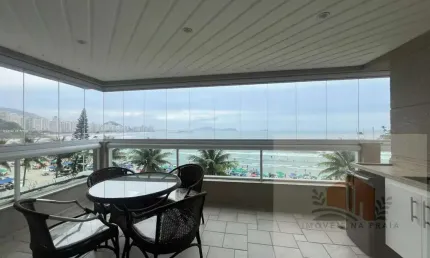 Apartamento com 4 suítes varanda gourmet 2 vagas lazer frente ao mar com vista nas Astúrias