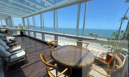 Cobertura penthouse terraço com jacuzzi e churrasqueira 5 suítes vista para o mar 1 vaga na Pitangueiras