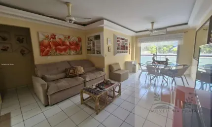 Apartamento  com 3 dormitórios 1 vaga lado praia na Enseada