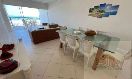 Apartamento frente à praia 4 dormitórios 1 vaga vista para o mar nas Pitangueiras