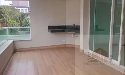 Apartamento com 3 dormitórios lazer 1 vaga lado praia na Enseada