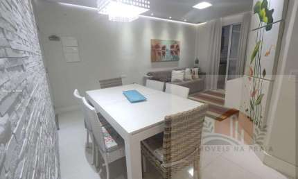 Apartamento com 3 dormitórios 2 vagas lazer frente ao mar nas Astúrias