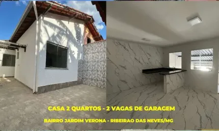 Casa com 2 quartos à venda na doze, 271, jardim verona, ribeirão das neves por r$ 190.000