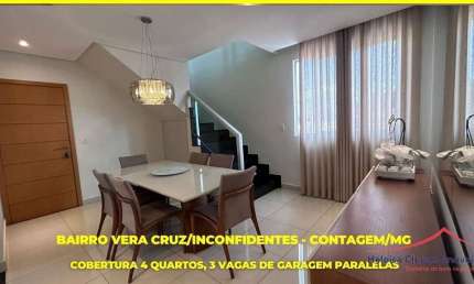 Cobertura com 4 quartos à venda na Rua Raimundo Rodrigues Lopes, 509, Vera Cruz, Contagem por R$ 800.000