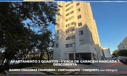 Apartamento com 2 quartos à venda na Rua João Rosa, 65, Chácaras Califórnia, Contagem por R$ 249.900