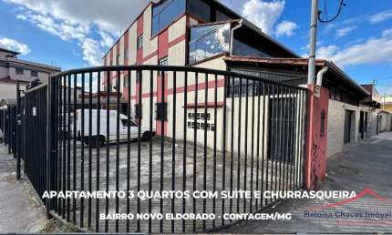 Apartamento com 3 quartos para alugar na Rua Possua, 439, Novo Eldorado, Contagem por R$ 1.500