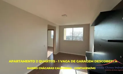 Apartamento com 2 quartos à venda na rua joão rosa, 65, chácaras califórnia, contagem por r$ 219.000