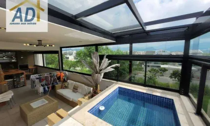 Cobertura , tipo casa, condomínio outside, duo sky, com 4 dormitórios à venda, 222 m² por r$ 1.400.000 - recreio dos bandeirantes - rio de janeiro/rj