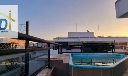Cobertura, linear 215 m, venda, recreio,3 qtos , por r$ 965.000 - recreio dos bandeirantes - rio de janeiro/rj