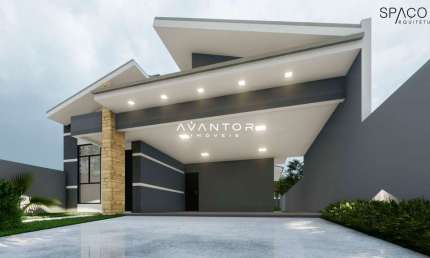 Casa em fase final de construção com 3 dormitórios, piscina e duas vagas de gara