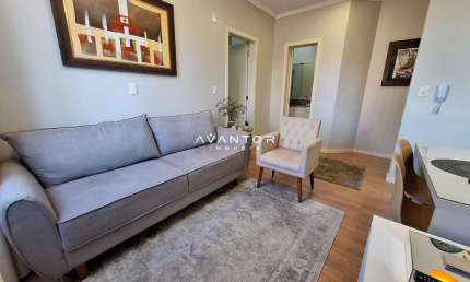 Apartamento mobiliado, 1 dormitório, 1 banheiro, 1 vaga garagem, elevador