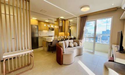 Apartamento, 1 Dormitório, 1 Suíte, 1 Lavabo, 1 Vaga, Mobiliado