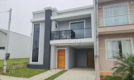 Casa em condomínio fechado com 3 quartos à venda na Rua Ângelo Tozim, Campo de Santana, Curitiba, 142 m2 por R$ 730.000