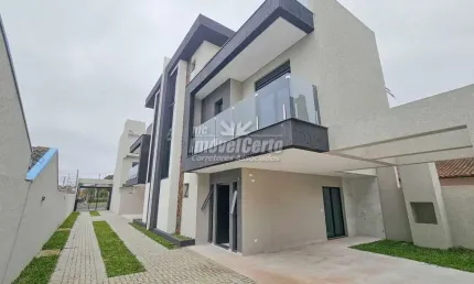 Casa em condomínio fechado com 3 quartos à venda na rua jorge de poli, xaxim, curitiba, 138 m2 por r$ 850.000