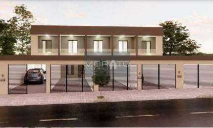 Casa geminada com 2 quartos sendo um suite e uma vaga no bairro São João Batista!