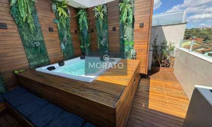 Cobertura 2 quartos, 1 suíte e 2 vagas de garagem, no Bairro Três Barras