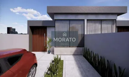 Casa Geminada 3 Quartos, Suíte, Closet, 2 Vaga de Garagem, no Bairro Santa Amélia