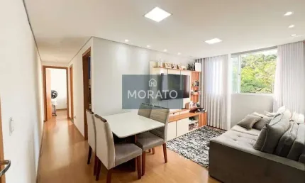 Apartamento em condomínio fechado com elevador á 500 metros do shop contagem cabral