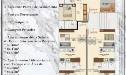 Apartamento com 2 quartos à venda na Rua Eucalipto, 429, Tabuleiro, Camboriú por R$ 419.000