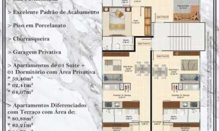 Apartamento com 2 quartos à venda na Rua Eucalipto, 415, Tabuleiro, Camboriú por R$ 419.000