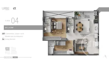 Apartamento com 1 quarto à venda na Rua José Tedeo, 97, São Judas, Itajaí por R$ 686.816