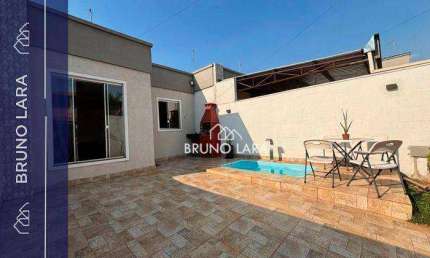 Casa com 3 dormitórios para alugar, 58 m² por R$ 1.825,00/mês - Cidade Nova - Igarapé/MG