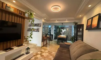 ***TRIPLEX REFORMADO DECORADO E MOBILIADO COM ACABAMENTO E MÓVEIS DE ALTO PADRÃO!!!