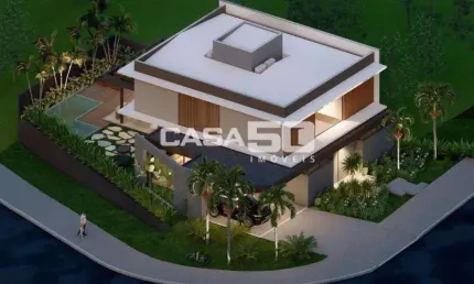 Casa em condomínio fechado com 4 quartos à venda na Rua das Palmas, 100, Alphaville Dom Pedro, Campinas, 340 m2 por R$ 4.100.000