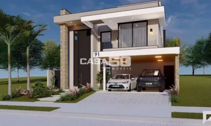 Casa em condomínio fechado com 3 quartos à venda na Rua Professor Ary Monteiro Galvão, 01, Jardim Madalena, Campinas, 225 m2 por R$ 2.450.000