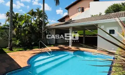 Casa em condomínio fechado com 4 quartos à venda na Rua do Realengo, 01, Loteamento Caminhos de San Conrado (Sousas), Campinas, 405 m2 por R$ 1.850.000