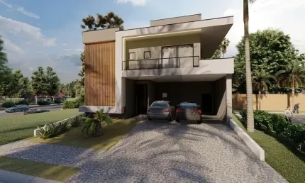 Casa em condomínio fechado com 4 quartos à venda na Rua Sebastião Cardoso, 168, Parque Brasil 500, Paulínia, 305 m2 por R$ 2.320.000