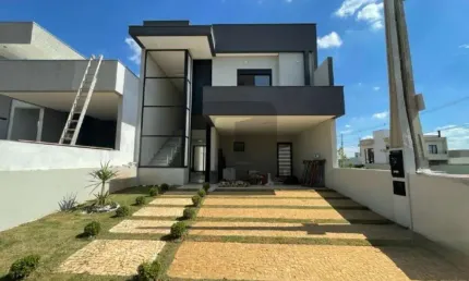 Casa em condomínio fechado com 3 quartos à venda na Avenida Luiz Greco, 225, Vila Monte Alegre, Paulínia, 180 m2 por R$ 1.380.000