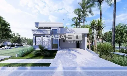 Casa em condomínio fechado com 3 quartos à venda na Rua Sebastião Cardoso, 168, Parque Brasil 500, Paulínia, 202 m2 por R$ 1.890.000