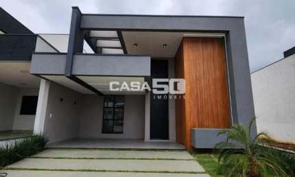Casa em condomínio fechado com 3 quartos à venda na Avenida Luiz Greco, 600, São Bento, Paulínia, 147 m2 por R$ 998.000