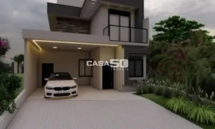 Casa em condomínio fechado com 3 quartos à venda na Avenida Luiz Greco, 225, Vila Monte Alegre, Paulínia, 144 m2 por R$ 1.250.000