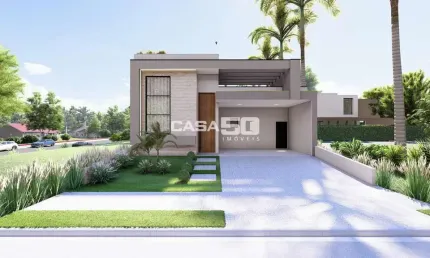 Casa em condomínio fechado com 3 quartos à venda na avenida presidente juscelino kubitschek de oliveira, 3851, parque brasil 500, paulínia, 193 m2 por r$ 1.790.000