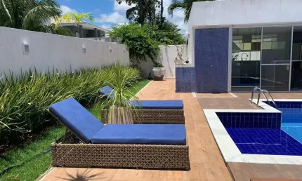 Casa em condomínio para locação em camaçari, alphaville litoral norte 1, 4 dormitórios, 3 suítes, 4 banheiros, 2 vagas
