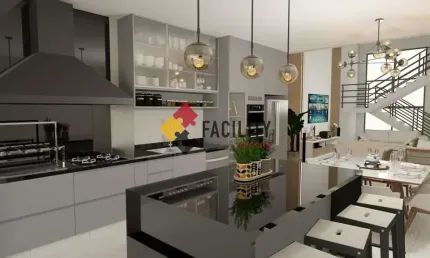 Casa em condomínio fechado com 3 quartos à venda na Avenida Fábio Ferraz Bicudo, 1099, Jardim Esplanada, Indaiatuba, 230 m2 por R$ 1.950.000